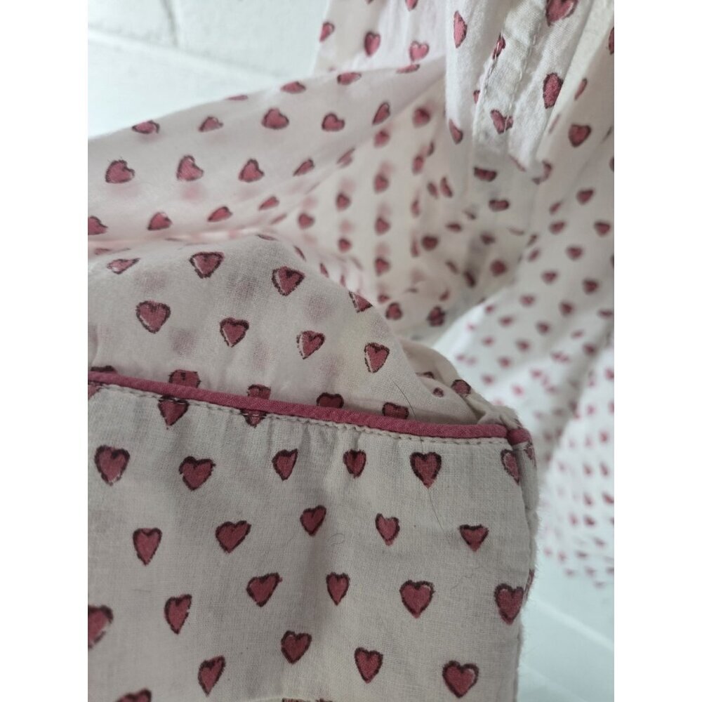 Roller Rabbit Heart Shapes Womens Pajama Top Sleep Shirt - Picture 4 of 7